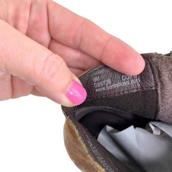 Born Michel Short Western Distressed Suede Ankle Boot in Brown - Picture 5 of 9